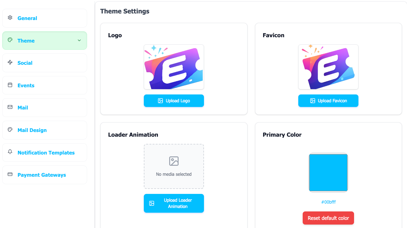 Eventix General Settings Configuration